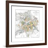 Map of Petersburg-null-Framed Premium Giclee Print