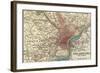 Map of Philadelphia (C. 1900), Maps-Encyclopaedia Britannica-Framed Art Print