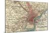 Map of Philadelphia (C. 1900), Maps-Encyclopaedia Britannica-Mounted Art Print