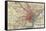 Map of Philadelphia (C. 1900), Maps-Encyclopaedia Britannica-Framed Stretched Canvas