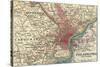 Map of Philadelphia (C. 1900), Maps-Encyclopaedia Britannica-Stretched Canvas