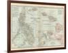 Map of Philippine Islands and Hawaii. Insets of Manila and Vicinity and Honolulu and Pearl Harbor-Encyclopaedia Britannica-Framed Art Print