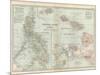 Map of Philippine Islands and Hawaii. Insets of Manila and Vicinity and Honolulu and Pearl Harbor-Encyclopaedia Britannica-Mounted Art Print