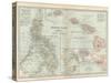 Map of Philippine Islands and Hawaii. Insets of Manila and Vicinity and Honolulu and Pearl Harbor-Encyclopaedia Britannica-Stretched Canvas