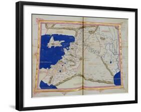 Map of Phoenicia, Mesopotamia and Babylon-Ptolemy-Framed Giclee Print