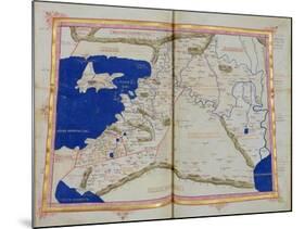 Map of Phoenicia, Mesopotamia and Babylon-Ptolemy-Mounted Giclee Print