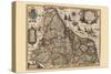 Map of Picardy, France-Pieter Van der Keere-Stretched Canvas