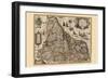 Map of Picardy, France-Pieter Van der Keere-Framed Art Print