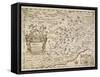 Map of Piedmont and Western Liguria Region-Giovanni Battista Cassini-Framed Stretched Canvas