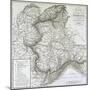 Map of Piedmont, of the Savoy and Genovas-null-Mounted Premium Giclee Print