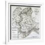 Map of Piedmont, of the Savoy and Genovas-null-Framed Giclee Print