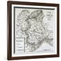 Map of Piedmont, of the Savoy and Genovas-null-Framed Giclee Print