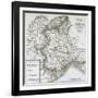 Map of Piedmont, of the Savoy and Genovas-null-Framed Giclee Print