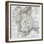 Map of Piedmont, of the Savoy and Genovas-null-Framed Giclee Print