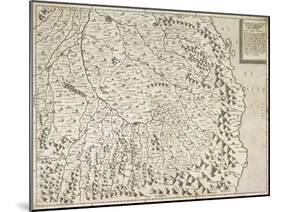 Map of Piedmont Region, Venice, 1567-null-Mounted Giclee Print