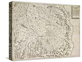 Map of Piedmont Region, Venice, 1567-null-Stretched Canvas