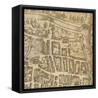 Map of Pisa, 1595-null-Framed Stretched Canvas