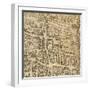 Map of Pisa, 1595-null-Framed Premium Giclee Print