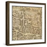 Map of Pisa, 1595-null-Framed Giclee Print