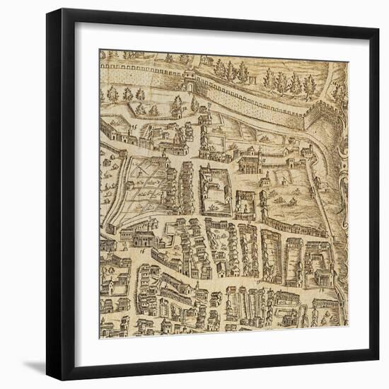 Map of Pisa, 1595-null-Framed Giclee Print