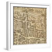 Map of Pisa, 1595-null-Framed Giclee Print