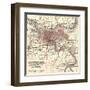 Map of Pittsburg, Now Spelled Pittsburgh (C. 1900)-Encyclopaedia Britannica-Framed Art Print