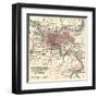 Map of Pittsburg, Now Spelled Pittsburgh (C. 1900)-Encyclopaedia Britannica-Framed Art Print