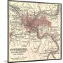 Map of Pittsburg, Now Spelled Pittsburgh (C. 1900)-Encyclopaedia Britannica-Mounted Art Print