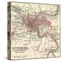 Map of Pittsburg, Now Spelled Pittsburgh (C. 1900)-Encyclopaedia Britannica-Stretched Canvas