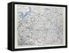 Map of Poland Belarus and Ukraine 1899-null-Framed Stretched Canvas