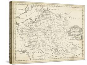 Map of Poland-T. Jeffreys-Stretched Canvas