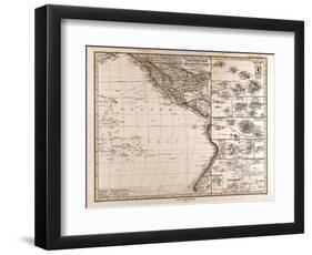 Map of Polynesia and Oceania, 1872-null-Framed Giclee Print