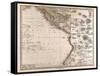 Map of Polynesia and Oceania, 1872-null-Framed Stretched Canvas