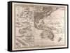 Map of Polynesia and Oceania, 1872-null-Framed Stretched Canvas