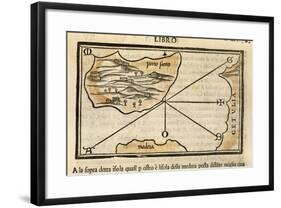 Map of Porto Santo, Madeira, 1528-null-Framed Giclee Print