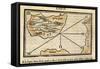 Map of Porto Santo, Madeira, 1528-null-Framed Stretched Canvas