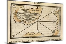 Map of Porto Santo, Madeira, 1528-null-Mounted Giclee Print