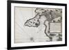 Map of Portofino, from French Portolan Chart. Copper Engraving-null-Framed Giclee Print