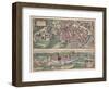 Map of Poznan and Gruczno, from Civitates Orbis Terrarum by Georg Braun-Joris Hoefnagel-Framed Giclee Print