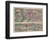 Map of Poznan and Gruczno, from Civitates Orbis Terrarum by Georg Braun-Joris Hoefnagel-Framed Giclee Print