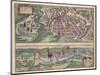 Map of Poznan and Gruczno, from Civitates Orbis Terrarum by Georg Braun-Joris Hoefnagel-Mounted Giclee Print