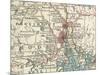 Map of Providence (C. 1900), Maps-Encyclopaedia Britannica-Mounted Art Print