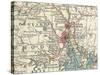 Map of Providence (C. 1900), Maps-Encyclopaedia Britannica-Stretched Canvas