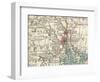 Map of Providence (C. 1900), Maps-Encyclopaedia Britannica-Framed Art Print