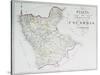 Map of Province of Calabria Citerior or Latin Calabria, Province of Cosenza-null-Stretched Canvas