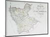 Map of Province of Calabria Citerior or Latin Calabria, Province of Cosenza-null-Mounted Giclee Print