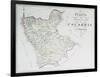 Map of Province of Calabria Citerior or Latin Calabria, Province of Cosenza-null-Framed Giclee Print