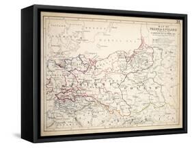 Map of Prussia and Poland, Published by William Blackwood and Sons, Edinburgh and London, 1848-Alexander Keith Johnston-Framed Stretched Canvas