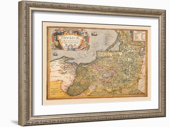 Map of Prussia-Abraham Ortelius-Framed Art Print