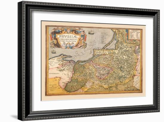 Map of Prussia-Abraham Ortelius-Framed Art Print